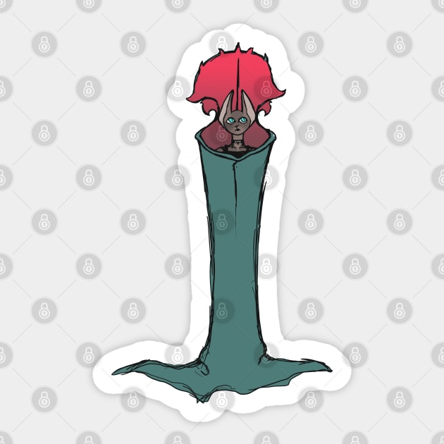 Pitch Vampire :: Flowers and Fungi Sticker by Platinumfrog